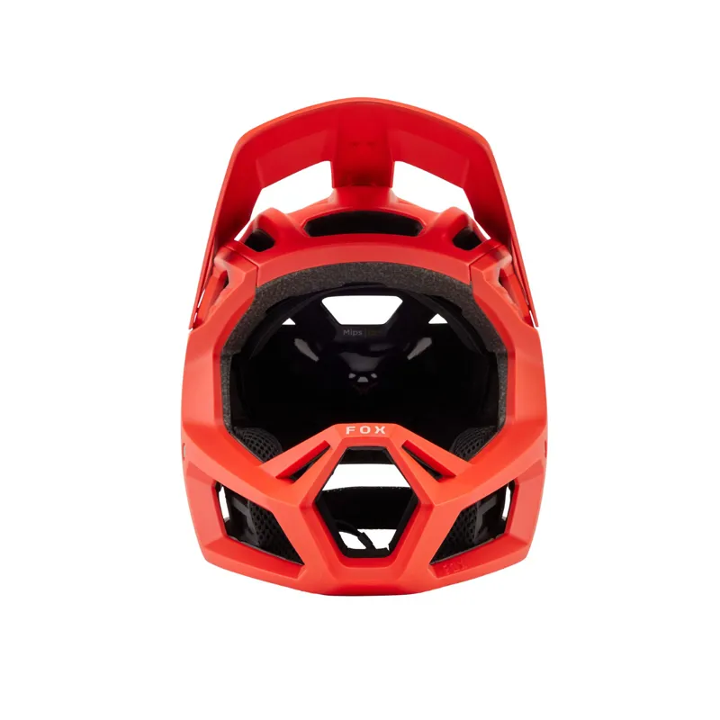 Fox Proframe Full Face Youth MTB Helmet Race Energy OS Orange Flame-2